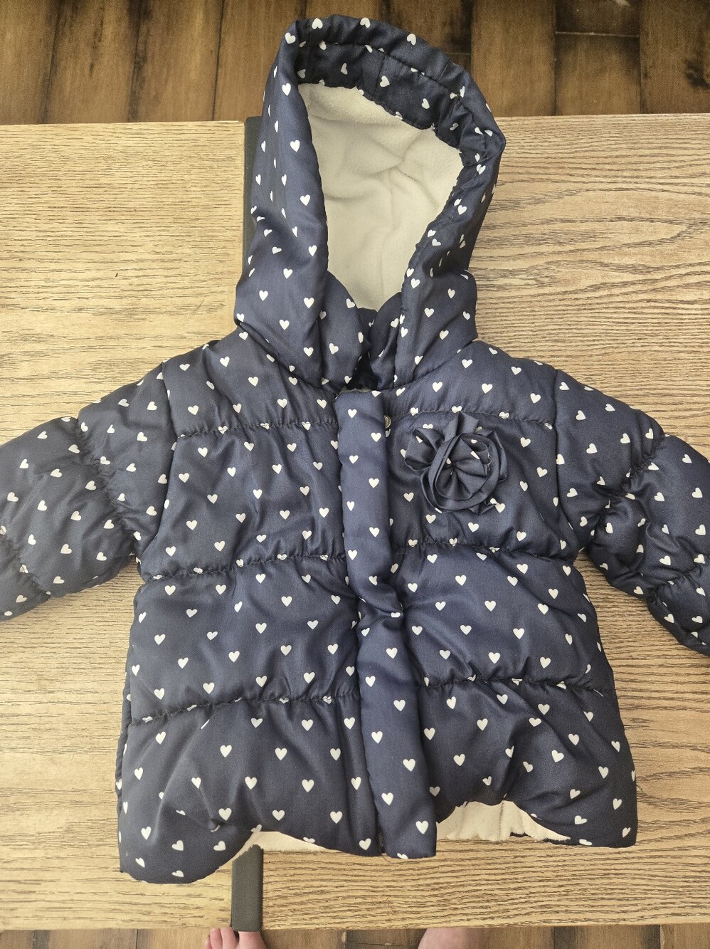 Girls Westbound Navy Heart-Print